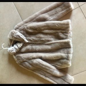 Beautiful faux fur cream jacket